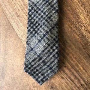 Men's J.CREW Sawtooth Flannel Tie - Grey